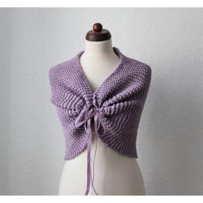 Hochzeitsschal ,Capelet in " flieder " !