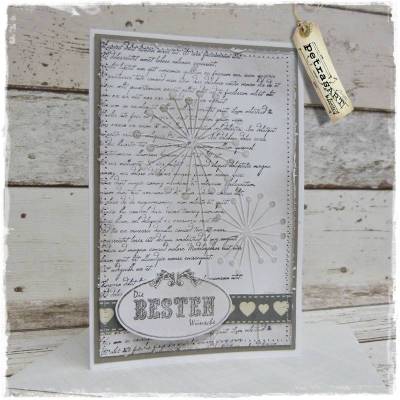 Grußkarte "Die besten Wünsche"