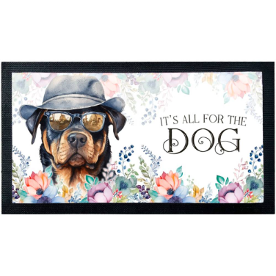 Napfunterlage ROTTWEILER mit rutschfester Rückseite aus Gummi