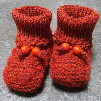 Babystrickschuhe, Zürdelsocken bis 4 Monate