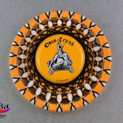 Kühlschrankkunst - Zwirnknopf-Magnet Odin