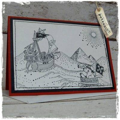 Grußkarte "Wüstenschiff" Bild 1