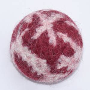 Filzball Wolle 5,6 cm waschbar handgemacht zum Spielen, Jonglieren, Handtraining, Entspannen Bild 1