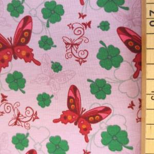 Jersey Schmetterling - 12,50 EUR/m - Glücksklee - Kleeblätter Bild 1