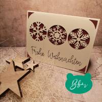 3 Schneeflocken - Eine Weihnachtskarte Bild 8