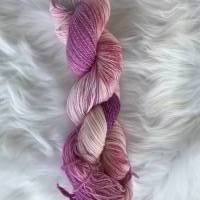 Sockenwolle mit Baumwolle handgefärbt, 4-fädig, 100g Bild 1