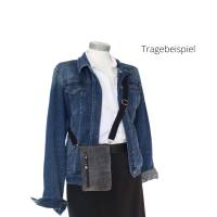 Jeanstasche "Karo" praktische Umhängetasche, Gassi-Tasche, Schultertasche, Handytasche zum umhängen Bild 7