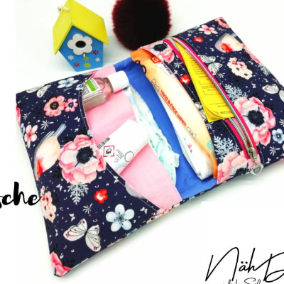 Nähanleitung und Schnittmuster - Windeltasche Hanna