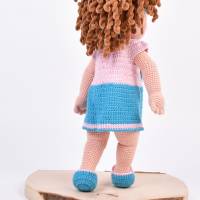 Amigurumi handgefertigte und gehäkelte Puppe ANNA-LENA, Geschenk für Mädchen, Geschenk zu Ostern Bild 3
