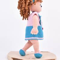 Amigurumi handgefertigte und gehäkelte Puppe ANNA-LENA, Geschenk für Mädchen, Geschenk zu Ostern Bild 4