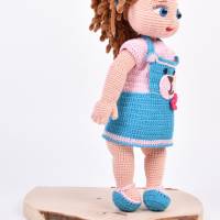 Amigurumi handgefertigte und gehäkelte Puppe ANNA-LENA, Geschenk für Mädchen, Geschenk zu Ostern Bild 5