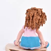 Amigurumi handgefertigte und gehäkelte Puppe ANNA-LENA, Geschenk für Mädchen, Geschenk zu Ostern Bild 7