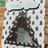 Ein Geschenk im Weihnachtsbaum - eine Karte mit Drehelement Bild 3