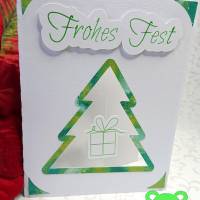 Ein Geschenk im Weihnachtsbaum - eine Karte mit Drehelement Bild 4