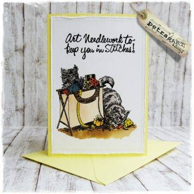 Grußkarte "Art Needlework"