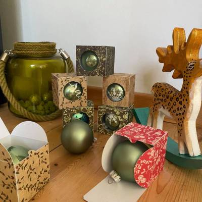 Kugelverpackung Weihnachten