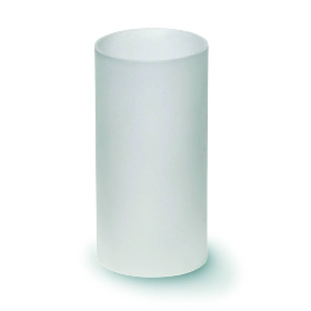Glaszylinder / Windlichtglas ohne Boden gefrostet