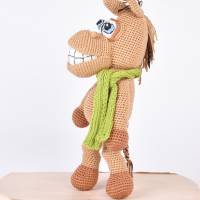 Handgefertigter und gehäkelter Esel MARCEL aus Baumwolle, handmade Kuscheltier, Ostergeschenk Bild 3