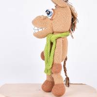 Handgefertigter und gehäkelter Esel MARCEL aus Baumwolle, handmade Kuscheltier, Ostergeschenk Bild 4