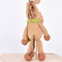Handgefertigter und gehäkelter Esel MARCEL aus Baumwolle, handmade Kuscheltier, Ostergeschenk Bild 5