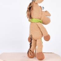Handgefertigter und gehäkelter Esel MARCEL aus Baumwolle, handmade Kuscheltier, Ostergeschenk Bild 6