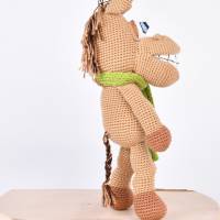 Handgefertigter und gehäkelter Esel MARCEL aus Baumwolle, handmade Kuscheltier, Ostergeschenk Bild 7