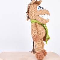 Handgefertigter und gehäkelter Esel MARCEL aus Baumwolle, handmade Kuscheltier, Ostergeschenk Bild 8
