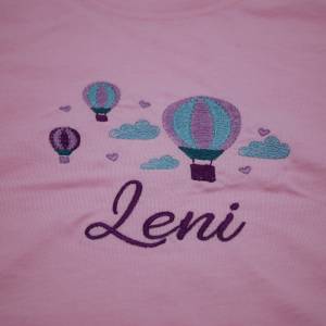 Geburtstagsshirt für Babys Mädchen Geschenk Ballons Geburtstag Patengeschenk T-Shirt Langarmshirt viele Farben personali Bild 5