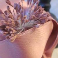 Rosa Kopfschmuck Haarklammer Satin Blume "Chérie" für die Braut und festliche Anlässe Bild 4