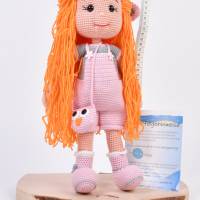 Amigurumi handgefertigte und gehäkelte Puppe MONI Bild 10