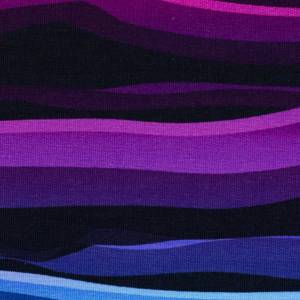 19,50EUR/m Sweat "Wavy Stripes" schwarz/Regenbogen von Lycklig Design Bild 3