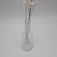 Vase aus einer verformten Glasflasche. Blumenvase, Wohn-Deko! Bild 4