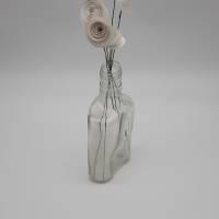 Vase aus einer verformten Glasflasche. Blumenvase, Wohn-Deko! Bild 1