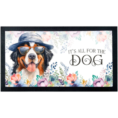 Napfunterlage BERNER SENNENHUND mit rutschfester Rückseite aus Gummi