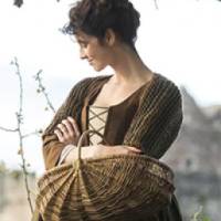 Outlander inspiriert Claires Shrug Stola Sassenach Mittelalter Cosplay Highland Tweedgarn dunkelbrau Schultertuch Schal Bild 6