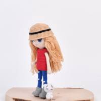 Amigurumi handgefertigte und gehäkelte Puppe FRIEDERIKE, Geschenk für Mädchen zum Geburtstag, Ostern Bild 4