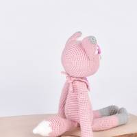 Handgefertigte gehäkelte Puppe Fuchs "LISSBETH" aus Baumwolle, Amigurumi Kuscheltier, Geschenk für Mädchen, Oste Bild 5