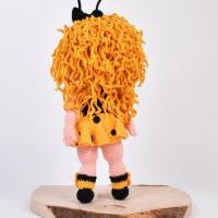 Amigurumi handgefertigte und gehäkelte Puppe POLLY, Geschenk zu Ostern, Kleine Begleiterin, Geschenk für Mädchen Bild 3
