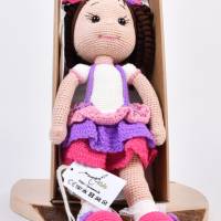 Amigurumi handgefertigte und gehäkelte Puppe JULE, Geschenk für Mädchen zu Ostern, Handmade Bild 10