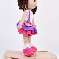 Amigurumi handgefertigte und gehäkelte Puppe JULE, Geschenk für Mädchen zu Ostern, Handmade Bild 6