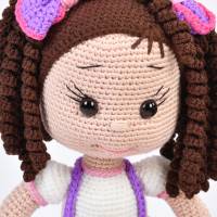 Amigurumi handgefertigte und gehäkelte Puppe JULE, Geschenk für Mädchen zu Ostern, Handmade Bild 7
