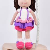 Amigurumi handgefertigte und gehäkelte Puppe JULE, Geschenk für Mädchen zu Ostern, Handmade Bild 8