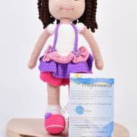 Amigurumi handgefertigte und gehäkelte Puppe JULE, Geschenk für Mädchen zu Ostern, Handmade Bild 9