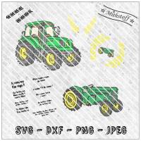 plotterdatei - Trecker - Traktor - SVG - PNG - DXF - JPEG - Mithstoff Bild 1