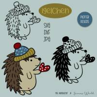 Plotterdatei Janeas World Igelchen Bild 1