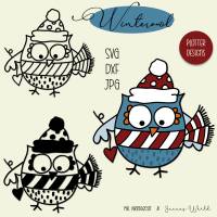 Plotterdatei Janeas World Winterowl Bild 1