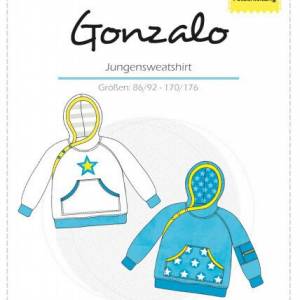 Gonzalo - Jungensweatshirt - farbenmix - Papierschnittmuster Bild 3