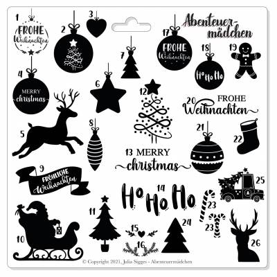 NEU: Weihnachtliches Gestöber - Plotterdateien