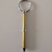 Rohling für Schlüsselanhänger Mini-Kugelschreiber chromfarben Bild 1