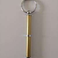 Rohling für Schlüsselanhänger Mini-Kugelschreiber chromfarben Bild 2
